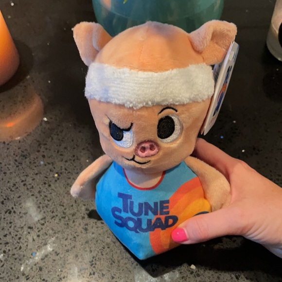 🎉🐾HP‼️🎉🐶🐷🛸🚀NWT space jam porky pig dog toy - Picture 2 of 2